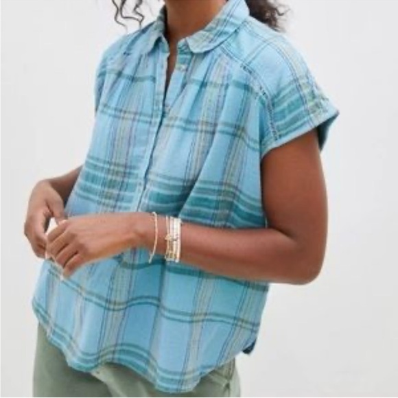 Pilcro Tops - Pilcro The Serena Surf Henley Size XS